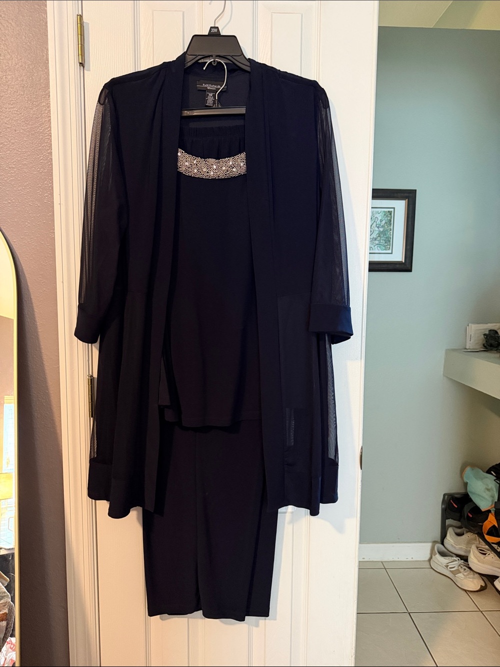 R&M Richards Woman Navy Dress Jacket and pants